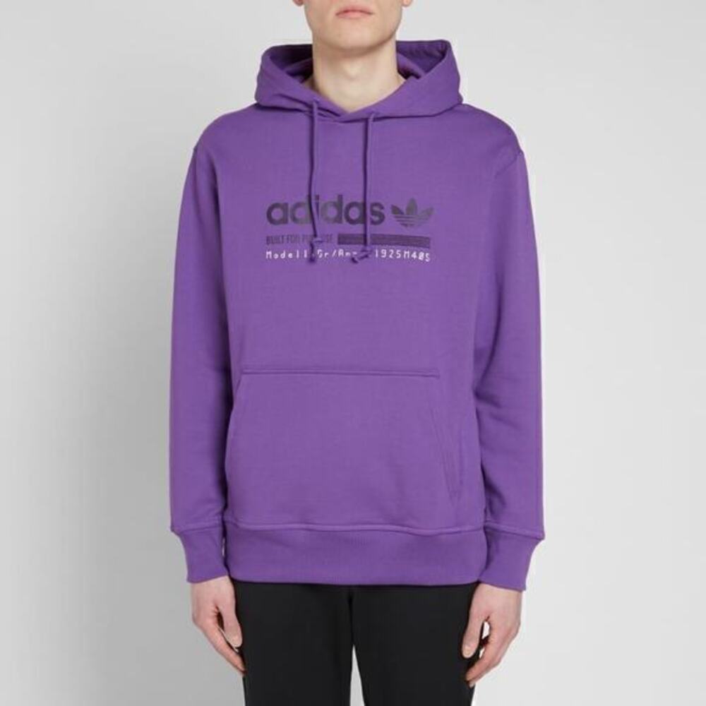 Adidas KAVAL Graphic Overhead GRP Popover Hoody Purple Unisex Large Sweater
